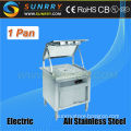 High-Efficiency electric with curved mobile food warmer trolley carts